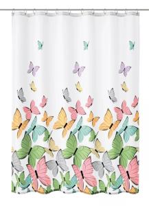 Duschdraperi Multi Kleine Wolke Butterflies 180x200cm