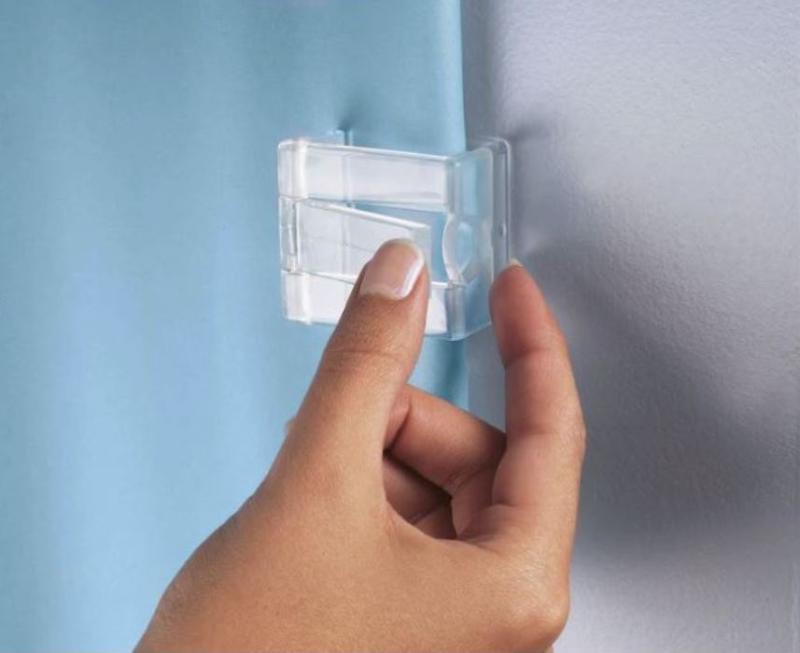 Kleine Wolke Duschdrapericlips Transparent 2-Pack at lavanille