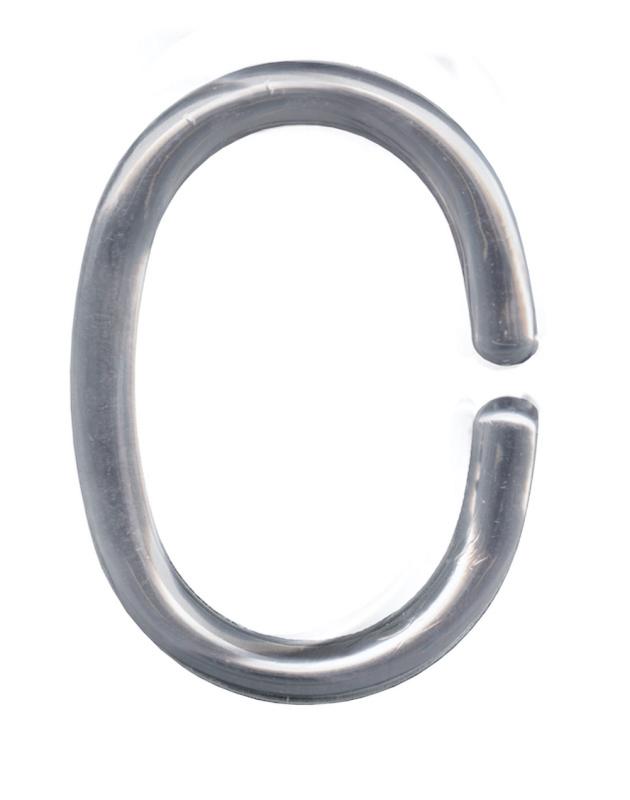 Duschdraperiringar Kleine Wolke Silver 12-Pack at lavanille