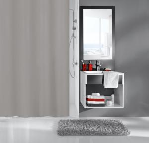 Duschdraperi Grå Kleine Wolke Kito 120x200cm