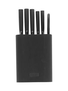 Knivset Lord Nelson med Knivblock Svart 7 Delar