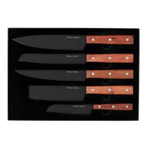 Knivset Orrefors Jernverk 5-Pack Svart