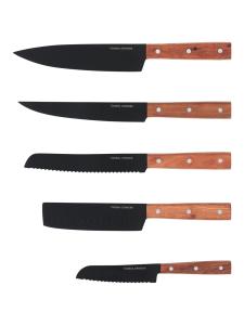 Knivset Orrefors Jernverk 5-Pack Svart