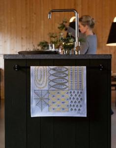 Kökshandduk Gul Ekelund Fiskglänta 35x50cm