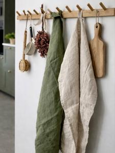 Kökshandduk Linne Svanefors Julie Grön 50x70cm