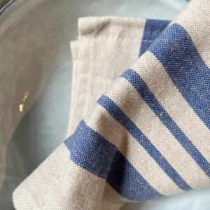 Kökshandduk Natur/Blå Fritz Magnus Karin 50x70cm