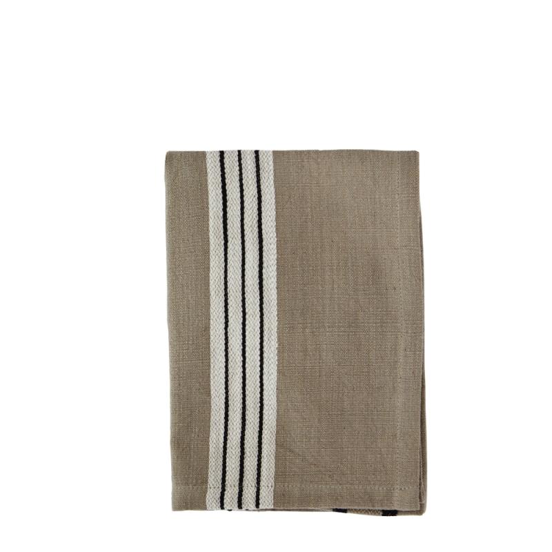 Kökshandduk Taupe Madam Stoltz 50x70cm at lavanille