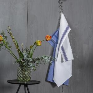 Kökshandduk Vit/Blå Fritz Magnus John 50x70cm