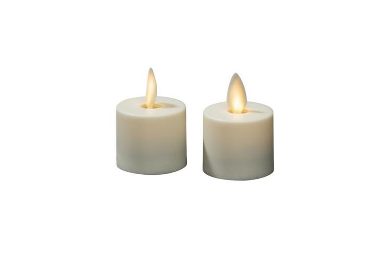 Konstsmide Blockljus LED Gräddvit 5cm 2-Pack at lavanille