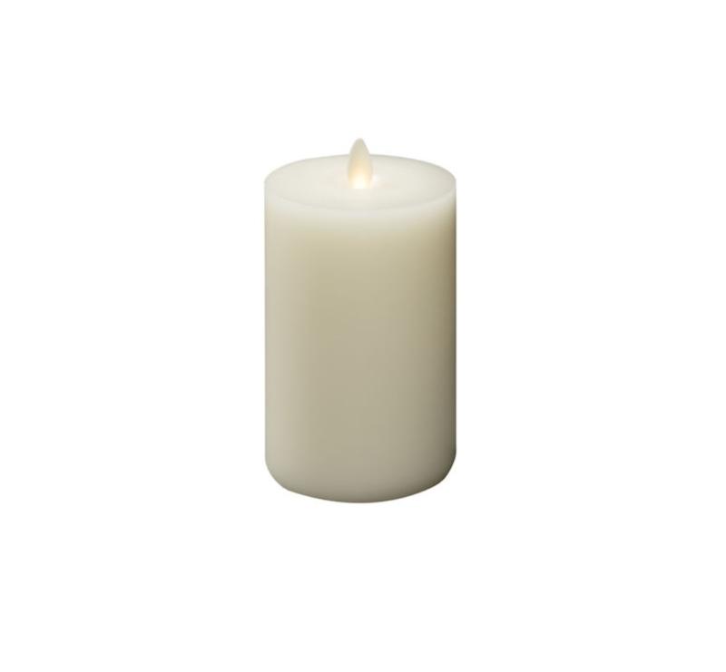 Konstsmide Blockljus LED Vax Fladdrande Låga Gräddvit 15,2cm at lavanille