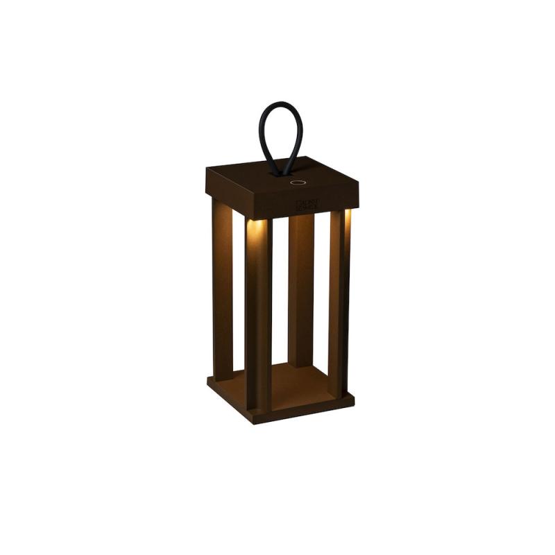 Konstsmide Bordslampa Batteri Rost Cannes USB 42cm at lavanille