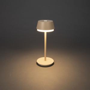 Portabel Bordslampa Lyon Sand IP54 30cm Konstsmide