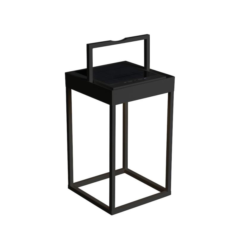 Konstsmide Bordslampa Batteri Svart Portofino USB/Sol 30cm at lavanille