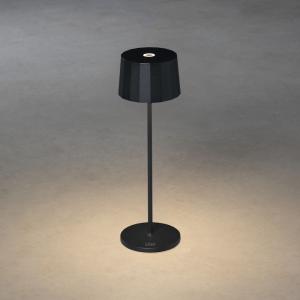 Portabel Bordslampa Positano Svart IP54 35cm Konstsmide