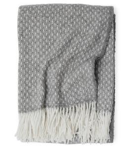 Kosta Linnewäfveri Alba Ullpläd 130x170cm Grå