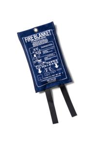 Kosta Linnewäfveri Brandfilt Mocka Marin