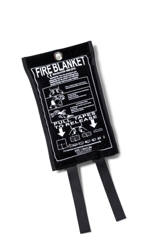 Kosta Linnewäfveri Brandfilt Mocka Svart at lavanille