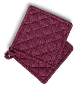 Kosta Linnewäfveri Eliza Grytlapp Vinröd 2-Pack