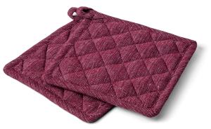 Kosta Linnewäfveri Eliza Grytlapp Vinröd 2-Pack