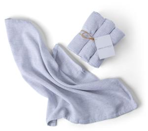 Kosta Linnewäfveri Eliza Tygservett Ljusgrå 6-Pack