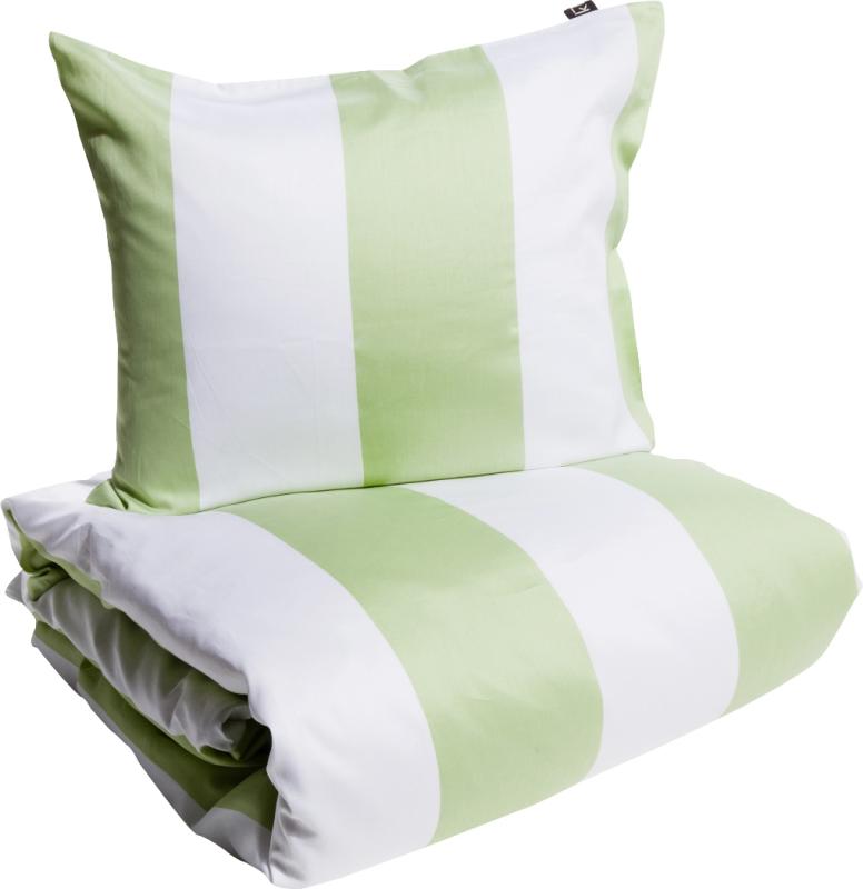 Kosta Linnewäfveri Fjällbacka Satin Örngott Grön 50x60cm at lavanille