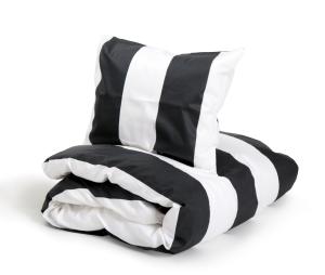 Kosta Linnewäfveri Fjällbacka Satin Örngott Svart 50x60cm