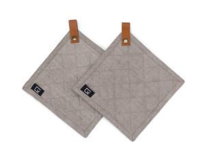 Kosta Linnewäfveri Grytlappar Grå 2-pack