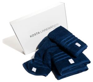 Kosta Linnewäfveri Jasmine Frottéset Marinblå