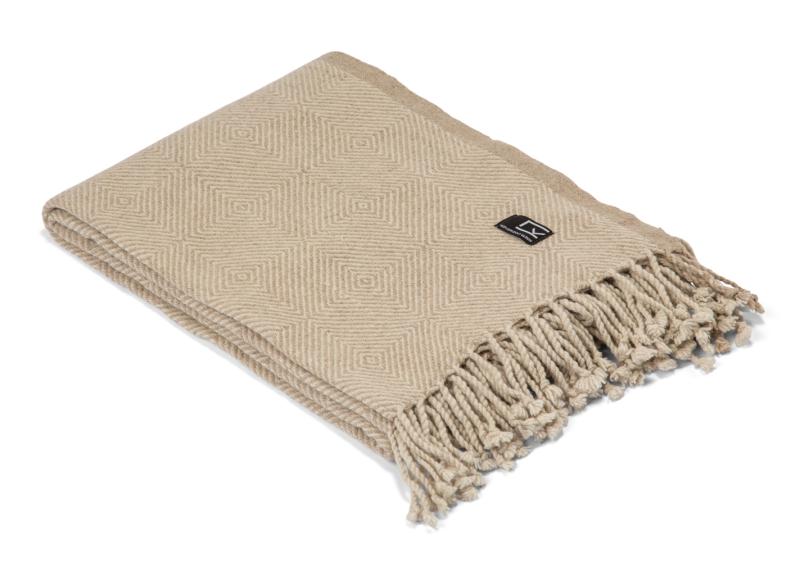 Kosta Linnewäfveri Kolstorp Pläd 130x170cm Beige at lavanille
