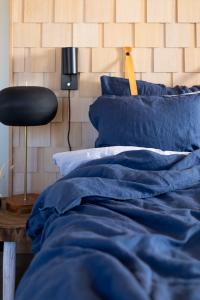 Påslakanset Linne Linnea Marinblå 150x210cm Kosta Linnewäfveri