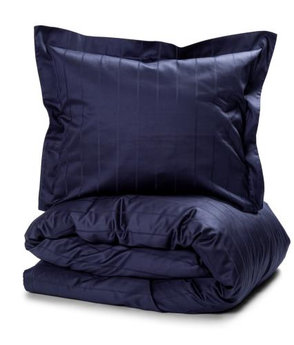 Satin Påslakanset Kosta Linnewäfveri Liverpool Marinblå 150x210cm