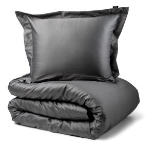 Kosta Linnewäfveri Manchester Satin Örngott Mörkgrå 50x60cm