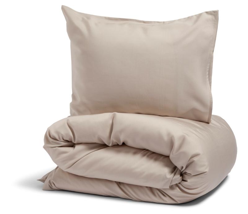 Påslakan Dubbeltäcke Beige Kosta Linnewäfveri Nottingham 230x220cm at lavanille