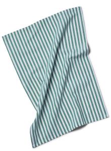 Kökshandduk Randig Grön Kosta Linnewäfveri 40x60cm