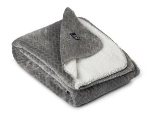Kosta Linnewäfveri Smeviken Sherpapläd Grå 130x170cm