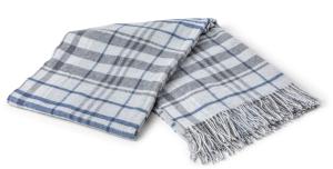 Kosta Linnewäfveri Tanger Pläd Blå 130x170cm