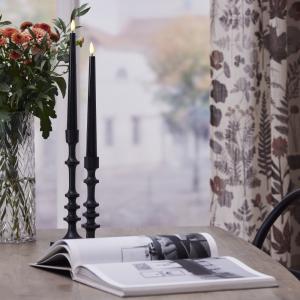 Kronljus LED Star Trading Flamme Candy Svart 2-Pack 26cm