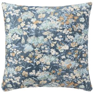 Kuddfodral Blommigt Äng Blå 45x45cm Svanefors