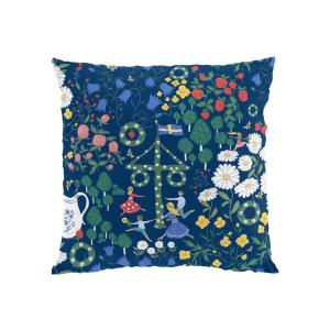 Kuddfodral Arvidssons Textil Midsommardans Blå 47x47cm