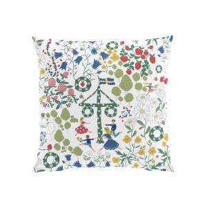 Kuddfodral Arvidssons Textil Midsommardans Naturvit 47x47cm