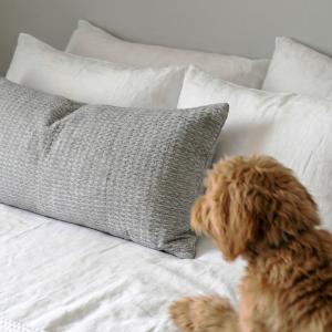 Kuddfodral Avlångt Ilse Grå 35x80cm Svanefors