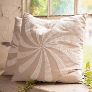 Kuddfodral Beige Fondaco Spin 48x48cm