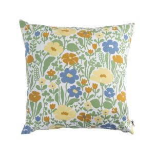 Kuddfodral Blommigt Almedahls Fauna Gulgrön 47x47cm