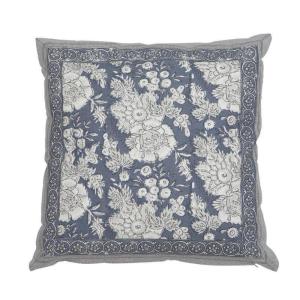 Kuddfodral Blommigt Sonia Blå 48x48cm Fondaco