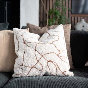 Kuddfodral Delta Brun 50x50cm Fondaco