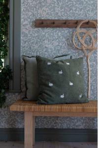 Kuddfodral Fondaco Svan Grön 48x48cm