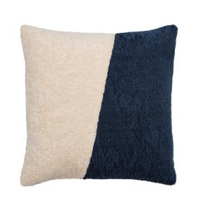 Kuddfodral Fuskpäls Austin Mörkblå 45x45cm Svanefors