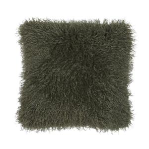 Kuddfodral Fuskpäls Curly Grön 48x48cm Fondaco