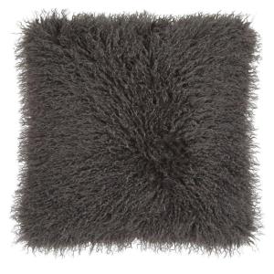 Kuddfodral Fuskpäls Grå 48x48cm Fondaco Curly