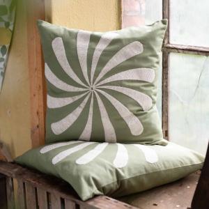 Kuddfodral Grön Fondaco Spin 48x48cm